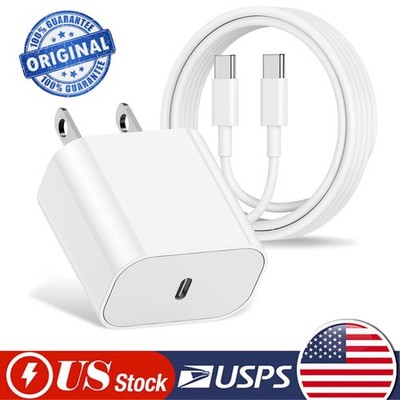 Original Type-C Fast Wall Charger Cord Cable For Apple iPhone 17e 17 16 Pro Max