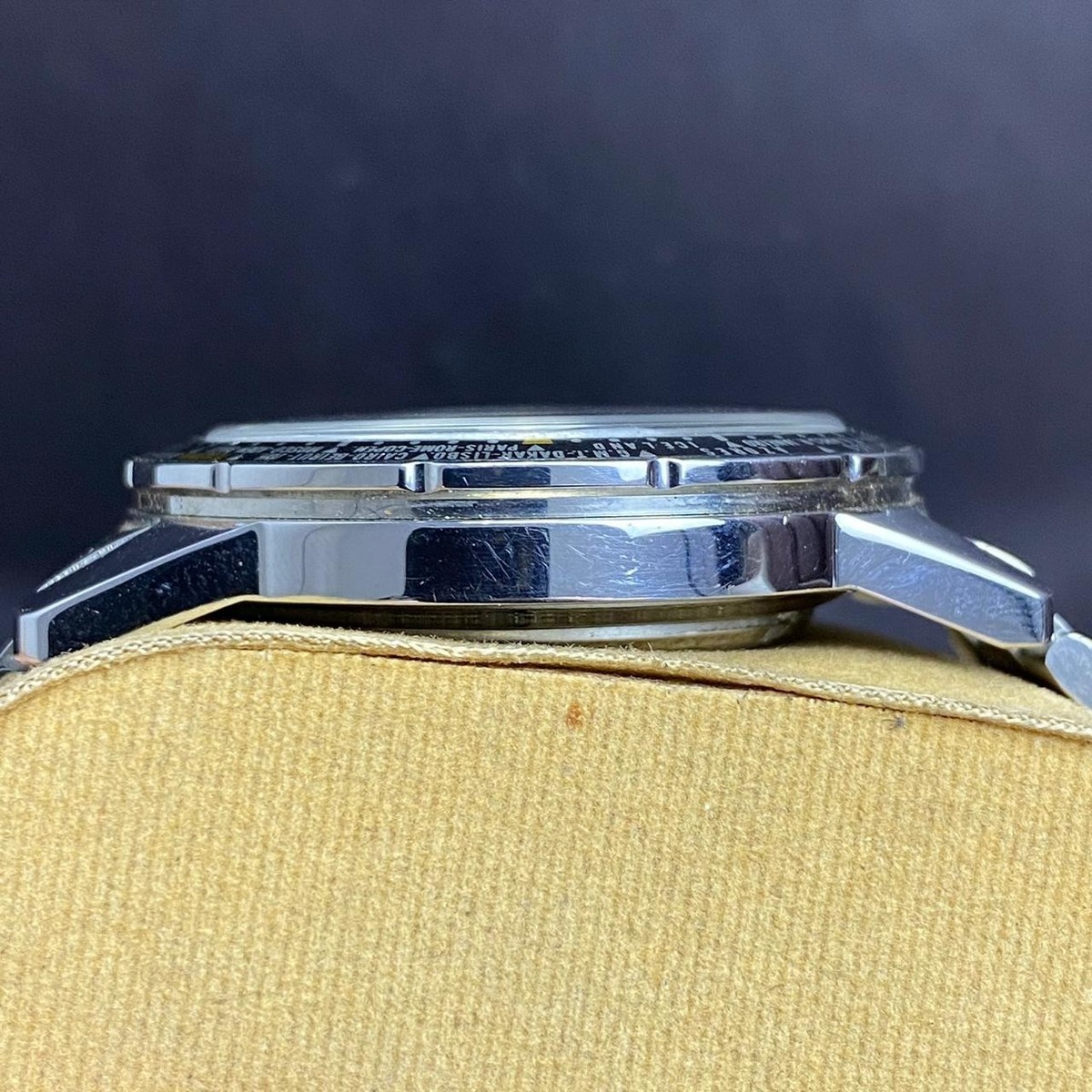 Rare Ricoh World Timer Automatic 61215A Blue Dial Day Date Vintage