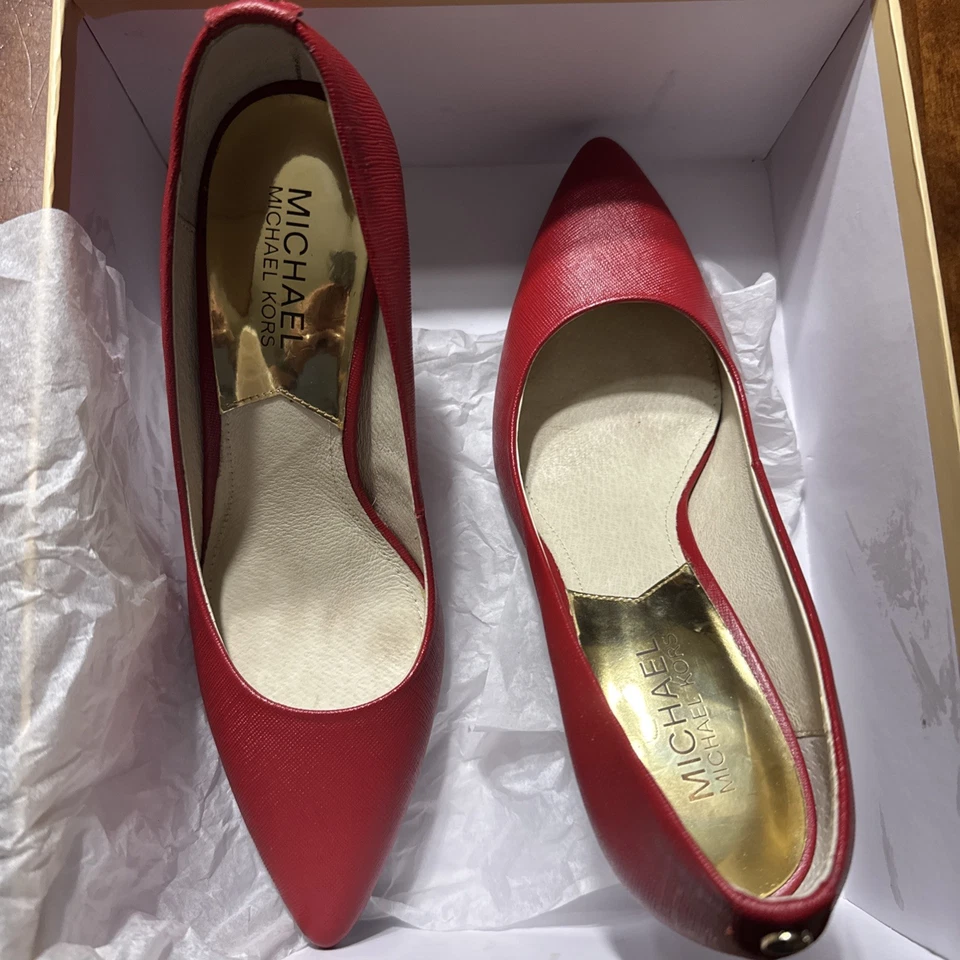 MICHAEL Michael Kors Red Flex Mid Pump Scarlet 6.5 - Image 2 of 4