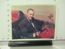 CBS TV show photo 1960s Walter CRONKITE news red vintage SPORTS CAR