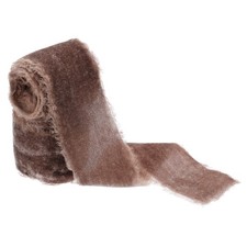 Brown Velvet Ribbon, 1-1/2 Inch x 3 Yards Frayed Velvet Ribbon