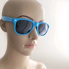 Men Women Unisex UV 400 Trendy Rectangle Sunglasses Classic Blue Eye Glasses