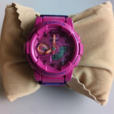 CASIO BGA185FS Baby G Digital Pink Wristwatch Timepiece Authentic Genuine
