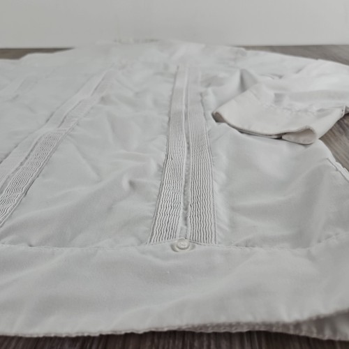 Gongora Guayabera Shirt Mens 38 White Embroidered Long Sleeve Button Up - Picture 7 of 7