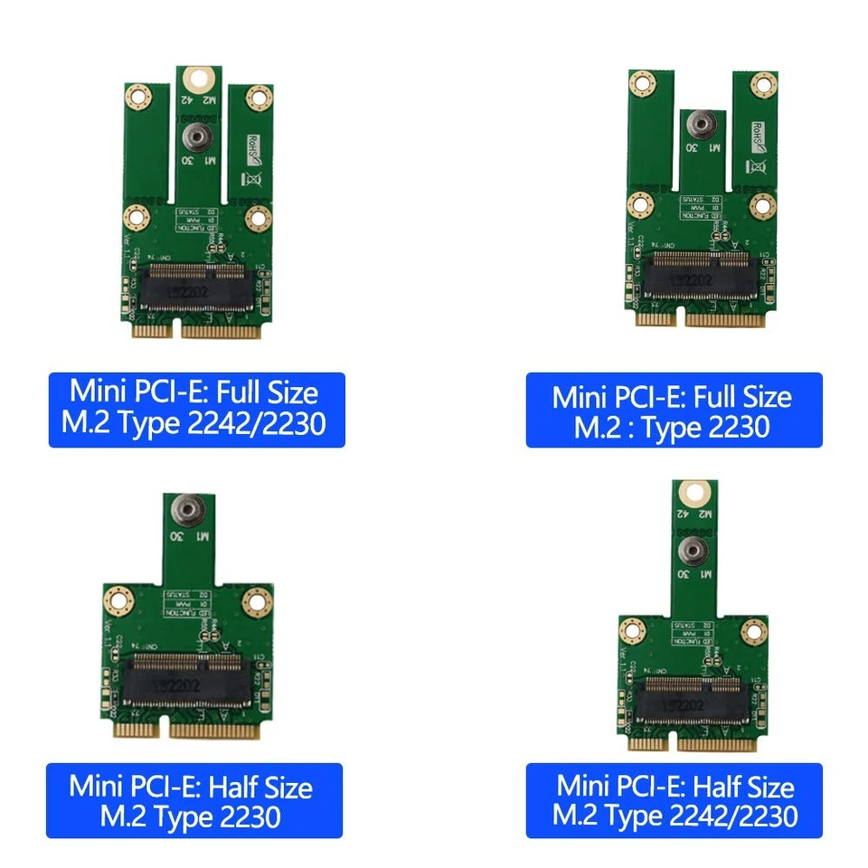 M.2 NGFF Key E to MPCIe PCIe+USB Adapter pcie Card m.2 pcie Adapter - Image 3 of 4