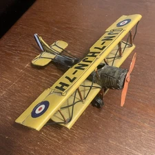 Vintage Tin toy Replica 1920 Training Airplane JN-7H