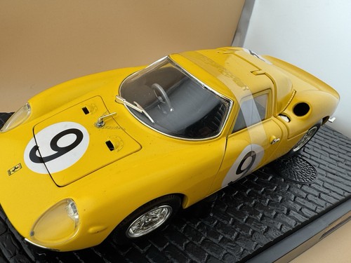 🔥Hot Wheels 🔥 Ferrari 250 LM #9 Yellow 1:18 Scale New No Box - Picture 13 of 15