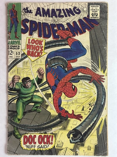 Amazing Spider-Man #53 (1967 Marvel) Cover Detached GD