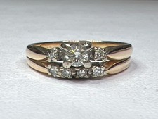 Lady's Diamond Wedding Set 7 Diamonds .27 Carat T.W. 14K Yellow Gold CP7028041 