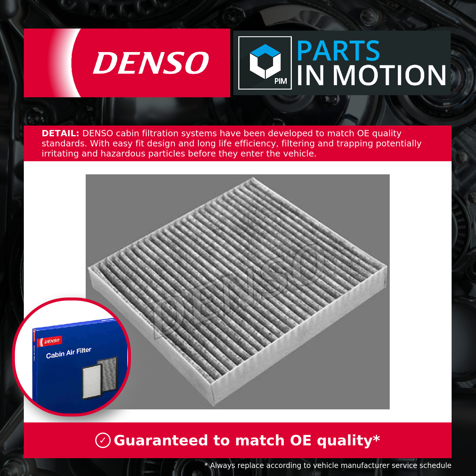Cabin Air Filter Fits Citroën C-Crosser Isuzu Mitsubishi Peugeot DENSO DCF344K - Image 10