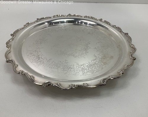 Vintage Silver Plate Serving Platter
