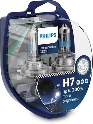 Philips RacingVision GT200 H7 Scheinwerferlampe +200% set