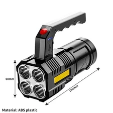 High Powered LED Flashlight Super Bright Torch-USB Rechargeable Lamp OY