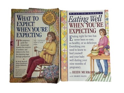 LOT OF 2 - What to Expect When You're Expecting & Eating Well by Heidi Murkoff