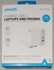 Anker 60W Fast Charge PD usb A C w/ usb c cable for iPad 11" 12.9" iPhone 15 16