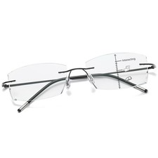 Photochromic Multifocal Progressive Reading Glasses For Women Men Blue Light ...