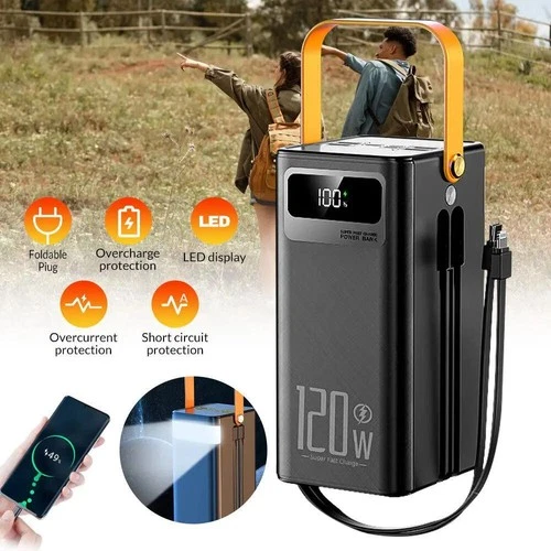 70000mAh 120W Power Bank Large Capacity External Battery Fast Charging Station - product listing photo