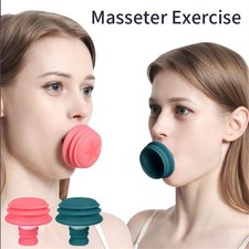 2PCS Silicone Face Slimming Trainer Jawline Exercise Facial Skin Tighten Firm