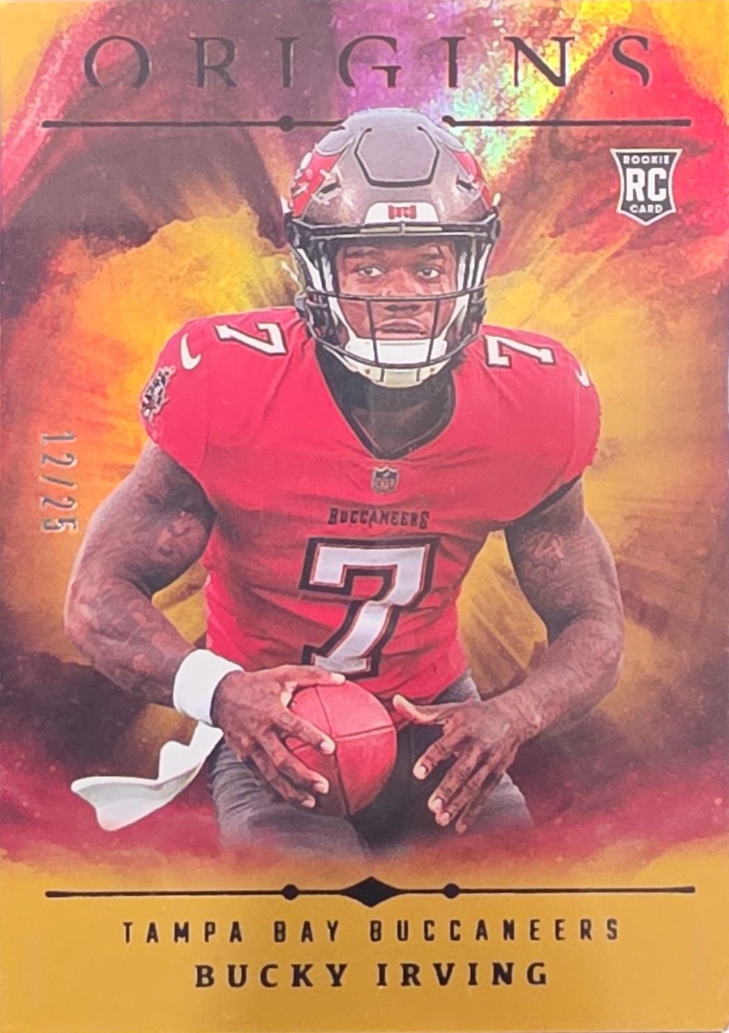 2024 PANINI ORIGINS ROOKIES#107 BUCKY IRVING HOLO GOLD /25