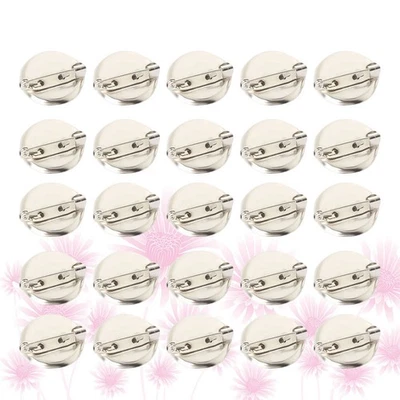 100 Pcs Round Pin Badge Making Brooches for Clothing Craft Badges Pins - Image 1 of 4