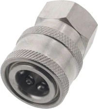 Pressure Washer 1/4In. Female NPT to Quick Connect Socket Stainless Steel Couple