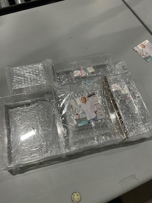 MARTHA STEWART 6 PIECE CLEAR JEWELERY SET - CLEAR