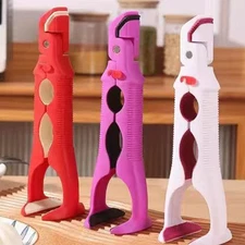 1*Silicone Handle Anti-hot Bowl Plate Clips 3in1 Hot Bowl Gripper Baking Cooking