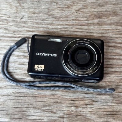 Olympus VG-150 Silver 12MP Digital Camera 4x Optical Zoom Tested Working