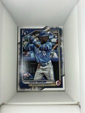 2024 Bowman Samad Taylor RC #100 Kansas City Royals Rookie Card. B17. rookie card picture