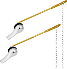 Front Mount Toilet Handle Replacement Kit, 2 Pack Toilet Lever Flush Handle, Alu