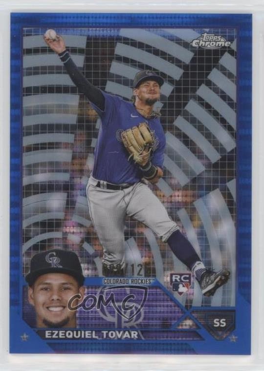 2023 Topps Chrome Blue Sonar Refractor 98/125 Ezequiel Tovar #106 0o48