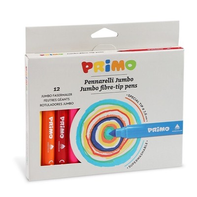 PRIMO JUMBO Fasermaler, 12er Set | 603JUMBO12 | 2024 | Morocolor