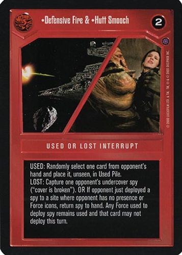 Defensive Fire & Hutt Smooch - Reflections II - Star Wars CCG - Imagen 1 de 6