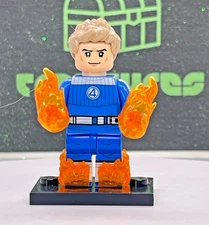 Custom LEGO Marvel's FANTASTIC FOUR FIRST STEPS JOHNNY STORM Minifigure
