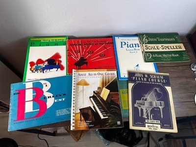 Adult All-In-One Course Lesson Theory-Technic Level 1 + more lot schaum thompson