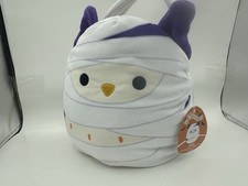 Squishmallows 10  Halloween Treat Pail for Candy w/ Handle Holly The Owl Soft