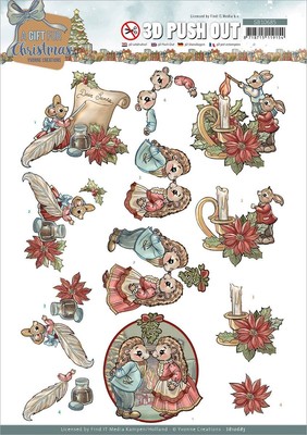10er Pack Find It Trading Yvonne Creations Stanzbogen - Lieber Weihnachtsmann, ein Geschenk für Ch