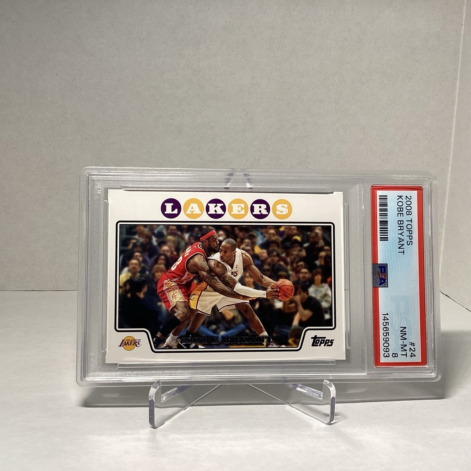 2008-09 Topps - Kobe Bryant & LeBron James PSA 8 #24
