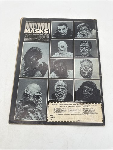 1966 MONSTER WORLD Magazine Frankenstein Dracula - Picture 2 of 4