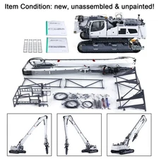 Metal LESU 1/14 RC Full Hydraulic Excavator LR960 KIT DIY Demolition Arm Model