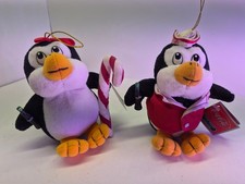 Rare Vintage 1999 Coca-Cola Plush Penguin Boy  Girl C-176
