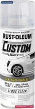 Rust-Oleum 323383 Automotive Custom Lacquer Spray Paint, 11 oz, Gloss Clear