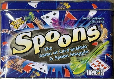Spoons Card Game Tiny Tins Patch Products Metal Tin Sealed