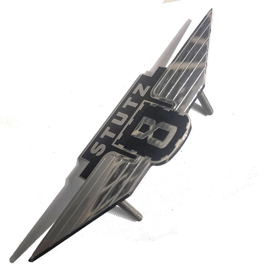 Для винтажного Stutz 8 передняя решетка радиатор капот значок эмблема латунная эмаль - Изображение 3 из 4