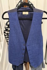 Hackett Mayfair Waistcoat Size M. Blue front navy back.
