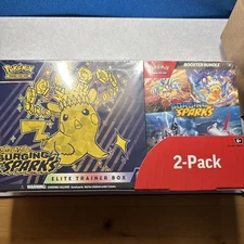 Pokémon Surging Sparks Elite Trainer Box + Booster Bundle, 2-pack ~ Costco Set