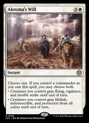 Akroma's Will - Commander: The Lost Caverns of Ixalan #125/420