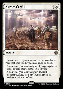 Akroma's Will - Commander: The Lost Caverns of Ixalan #125/420