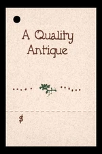 50 HANG TAGS say A QUALITY ANTIQUE Perforated PRICE Kimmeric