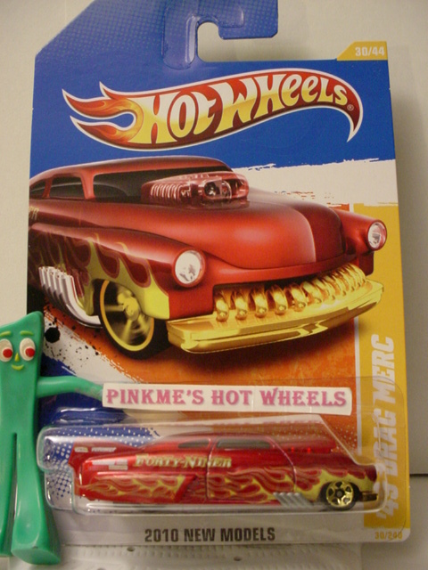 2010 #30 NM Hot Wheels '49 DRAG MERC 1949 ∞ metallic red